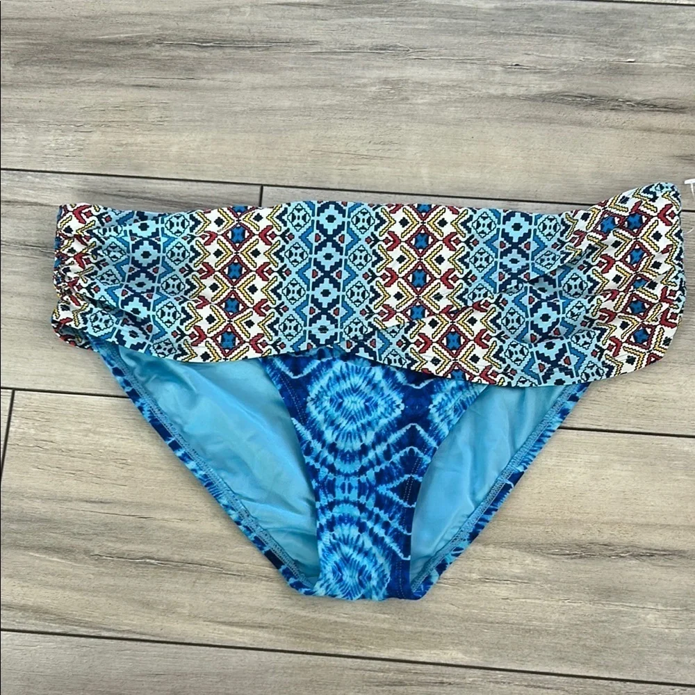 Bleu / Rod Beattie high waisted tie dye bikini swim bottoms size 12 NWOT